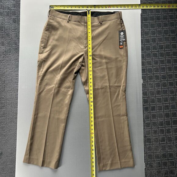 NWT Men’s Apt 9 38x29 Tan Dress Pants Slim Fit/Leg Stretch Business Suit Formal - Picture 13 of 14